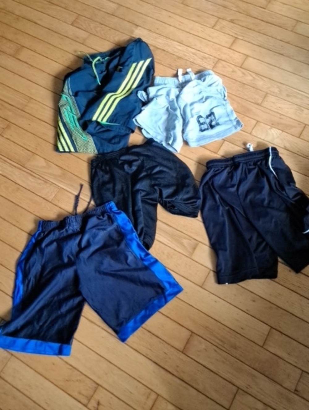 Assorted Boyss Athletic Shorts and Hoodie - Navy, Black, Light Gray
